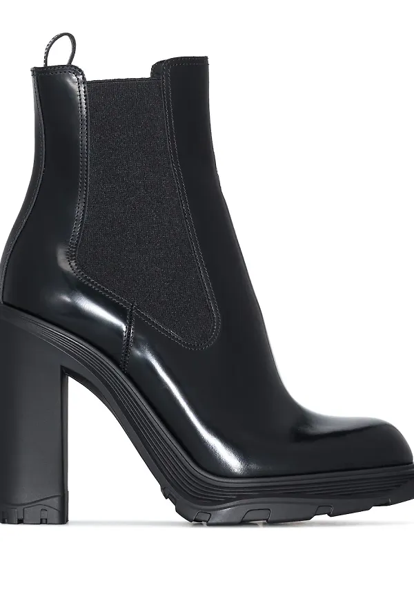 Alexander McQueen Chelsea-boots - Svart