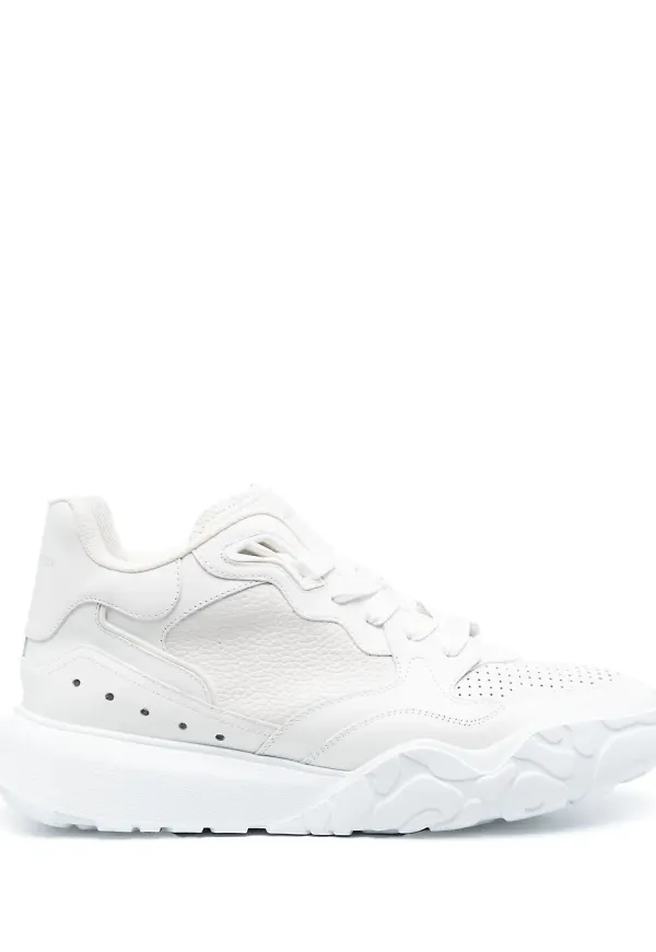 Alexander McQueen Court höga sneakers - Vit