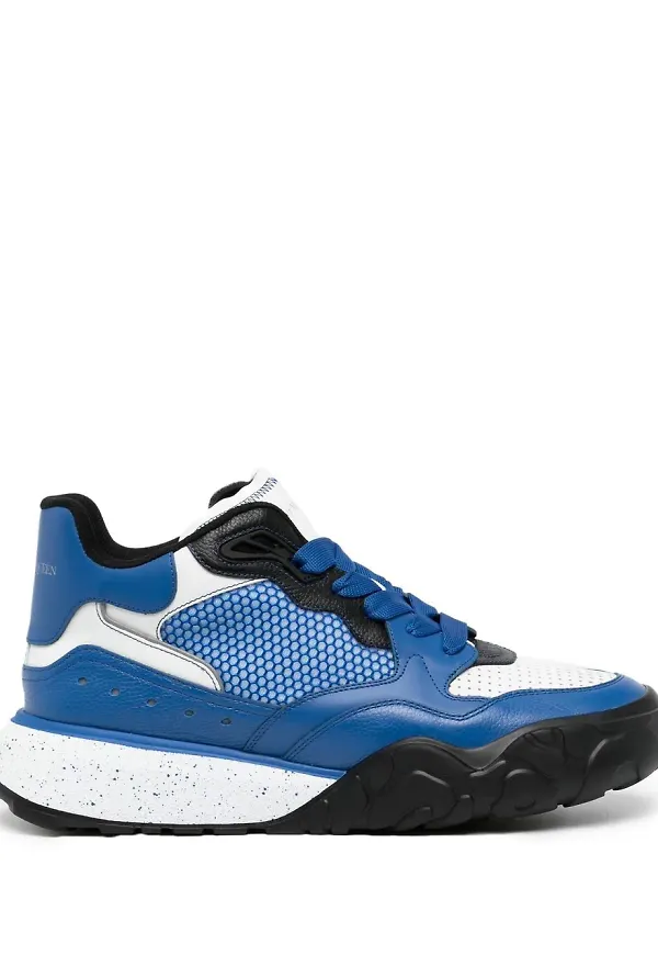 Alexander McQueen Court låga sneakers - Blå