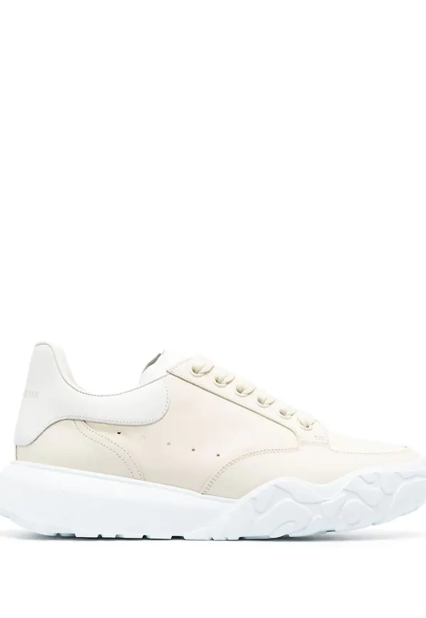 Alexander McQueen Court låga sneakers - Neutral