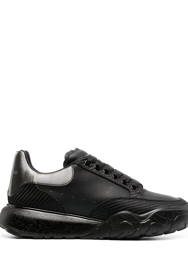 Alexander McQueen Court låga sneakers - Svart