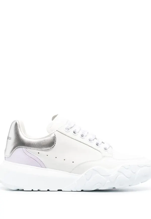 Alexander McQueen Court låga sneakers - Vit