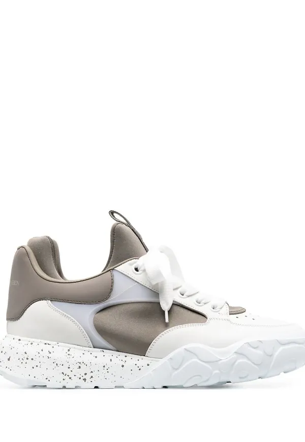 Alexander McQueen Court låga sneakers - Vit