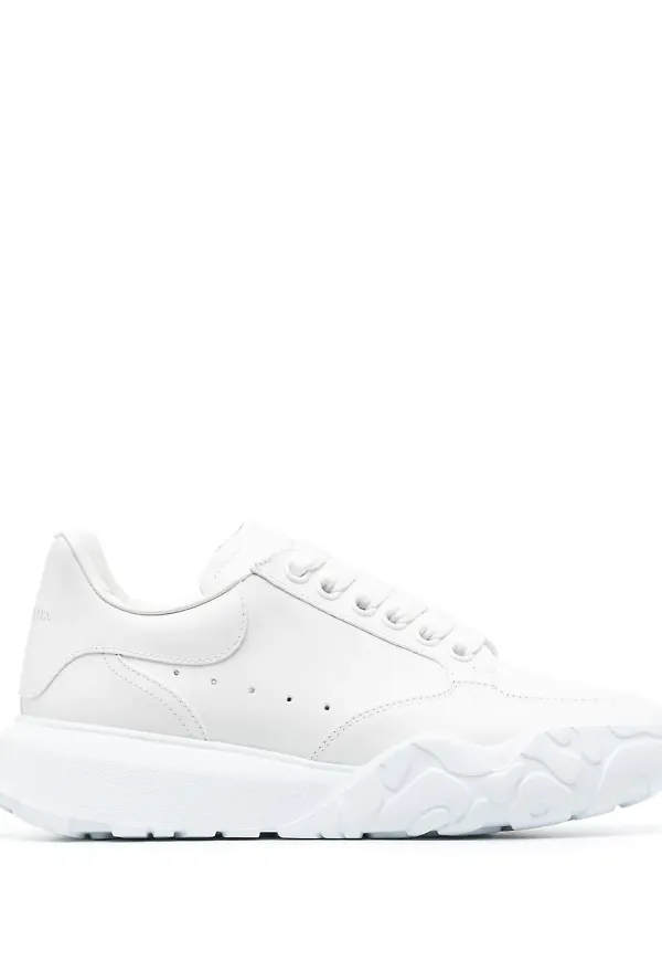 Alexander McQueen Court låga sneakers - Vit