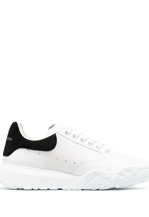 Alexander McQueen Court låga sneakers - Vit