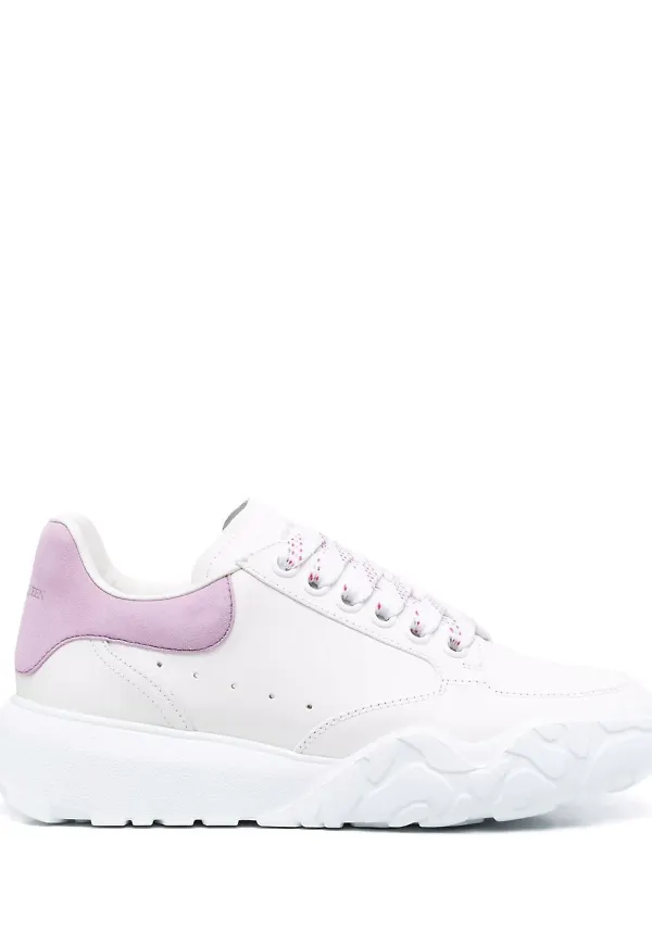 Alexander McQueen Court låga sneakers - Vit