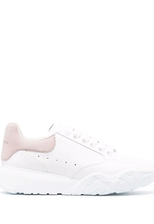 Alexander McQueen Court låga sneakers - Vit