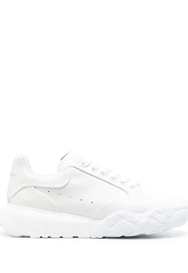 Alexander McQueen Court låga sneakers - Vit