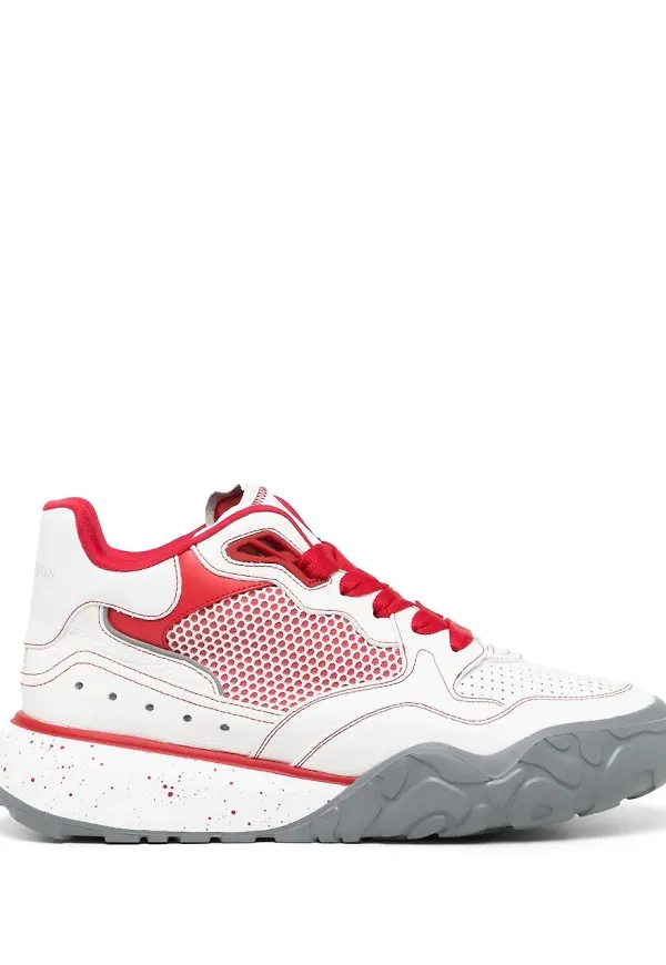 Alexander McQueen Court Trainer grova sneakers - Vit
