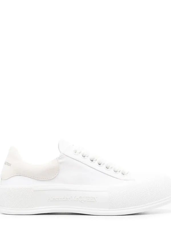 Alexander McQueen Deck låga sneakers - Vit