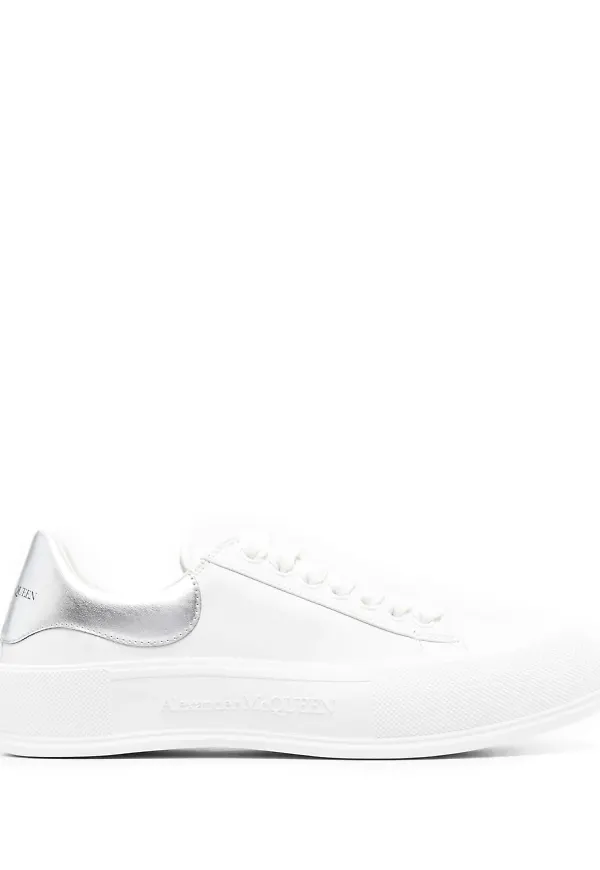 Alexander McQueen Deck sneakers med snörning - Vit