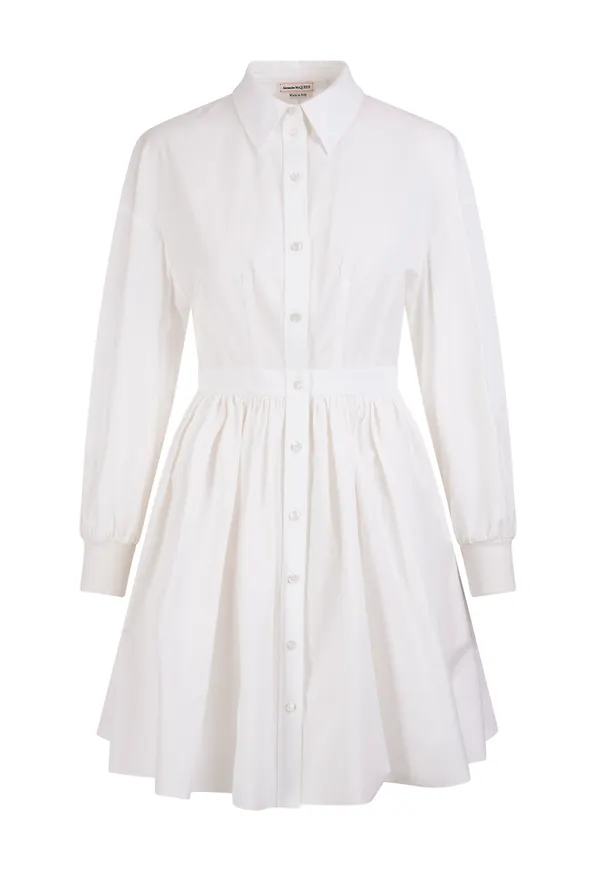 Alexander McQueen Dress Vit, Dam