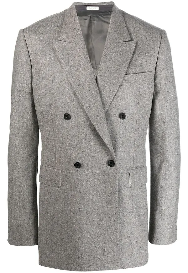 Alexander McQueen dubbelknäppt blazer - Grå