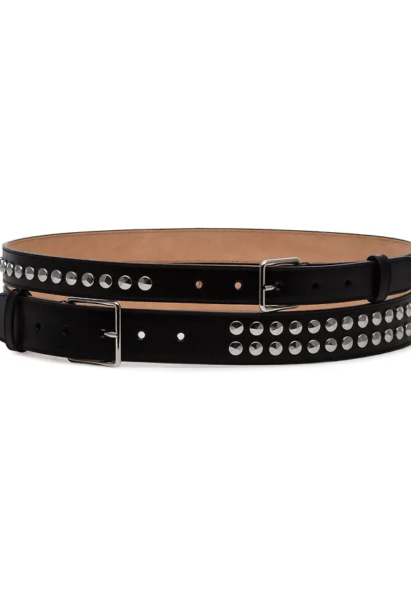 Alexander McQueen dubbelt nitskärp - Svart