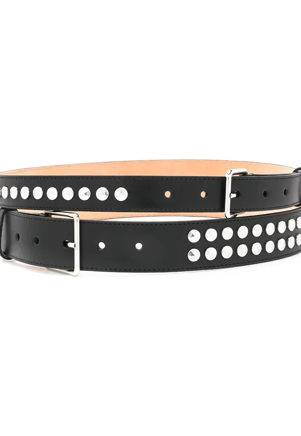 Alexander McQueen dubbelt nitskärp - Svart