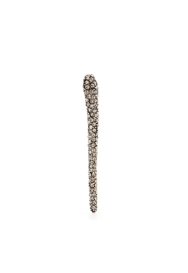Alexander McQueen ear cuff med strass - Grå