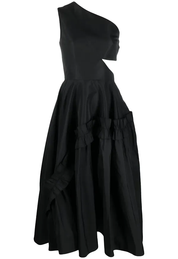 Alexander McQueen enaxlad klänning - Svart