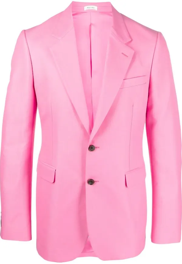 Alexander McQueen Eyewear enkelknäppt blazer - Rosa
