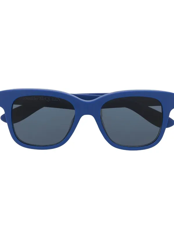 Alexander McQueen Eyewear fyrkantiga solglasögon - Blå