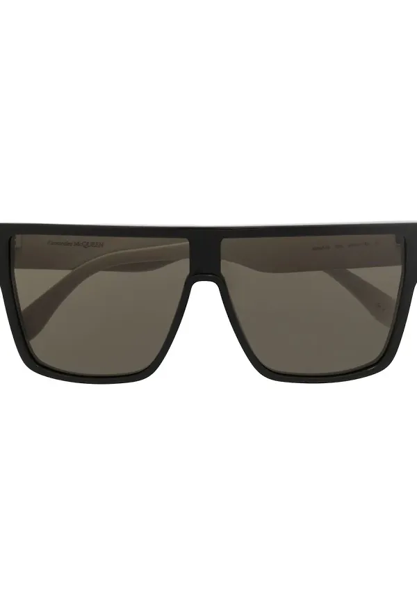 Alexander McQueen Eyewear fyrkantiga solglasögon - Svart
