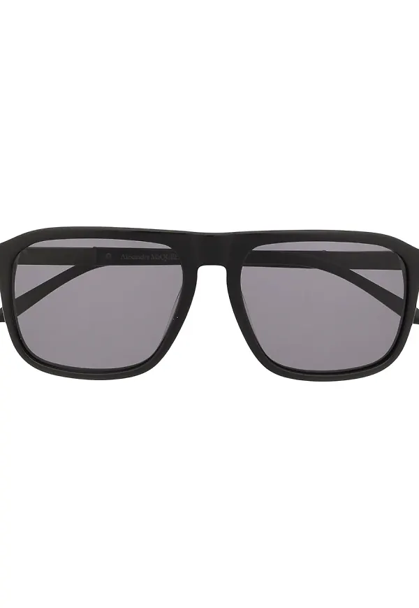 Alexander McQueen Eyewear fyrkantiga solglasögon - Svart