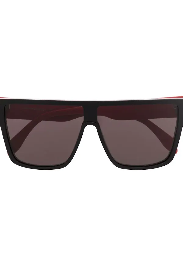 Alexander McQueen Eyewear fyrkantiga solglasögon - Svart