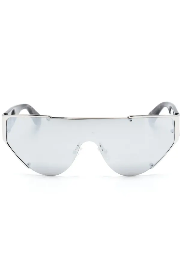 Alexander McQueen Eyewear solglasögon med spegelglas - Silverfärgad
