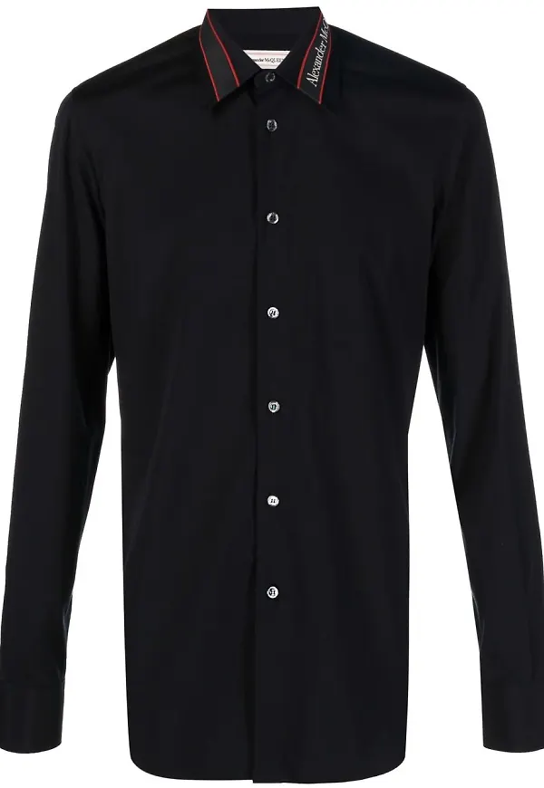 Alexander McQueen figursydd skjorta - Svart