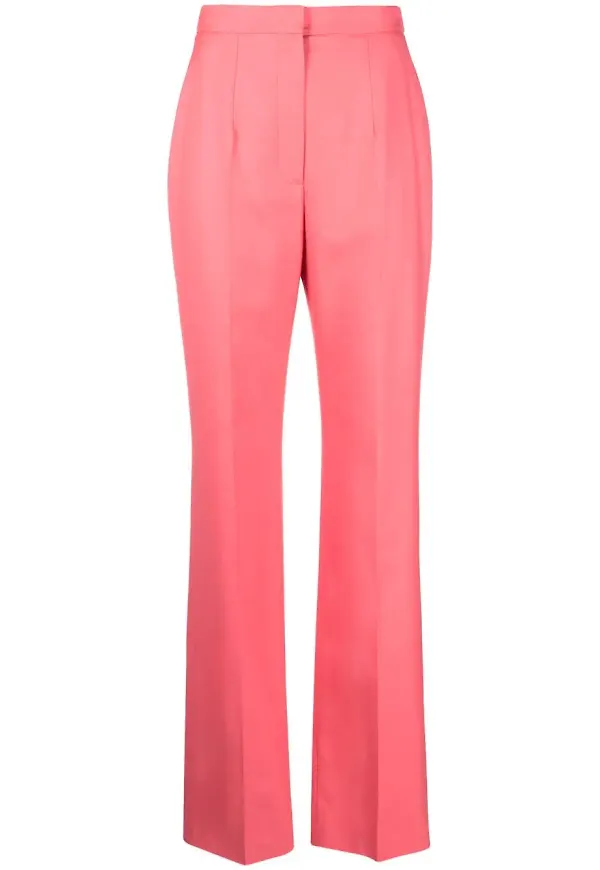 Alexander McQueen finbyxor med hög midja - Rosa