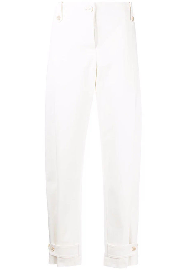 Alexander McQueen finbyxor med militärdetalj - Vit