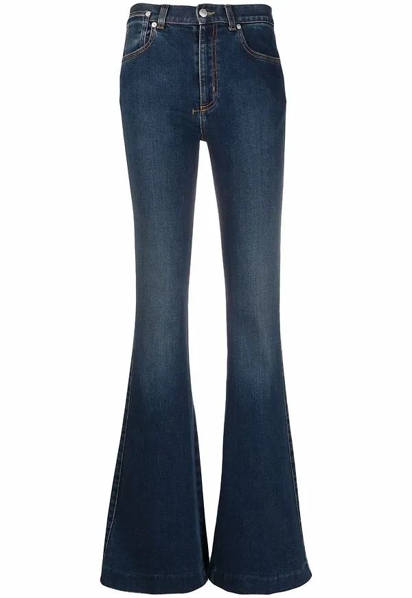 Alexander McQueen flare-jeans - Blå