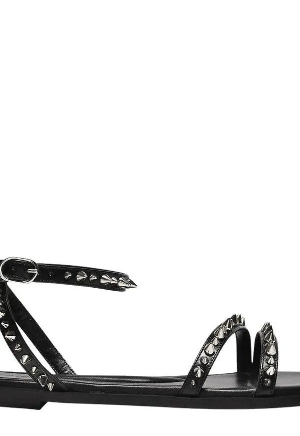 Alexander McQueen Flat Sandals Svart, Dam