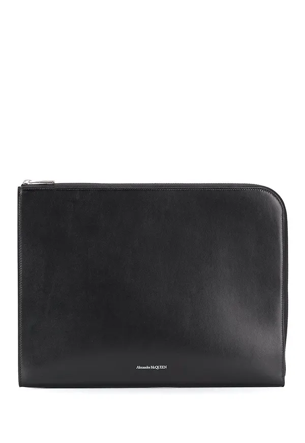Alexander McQueen fodralväska med dragkedja - Svart