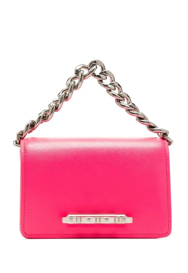 Alexander McQueen Four Ring axelväska - Rosa