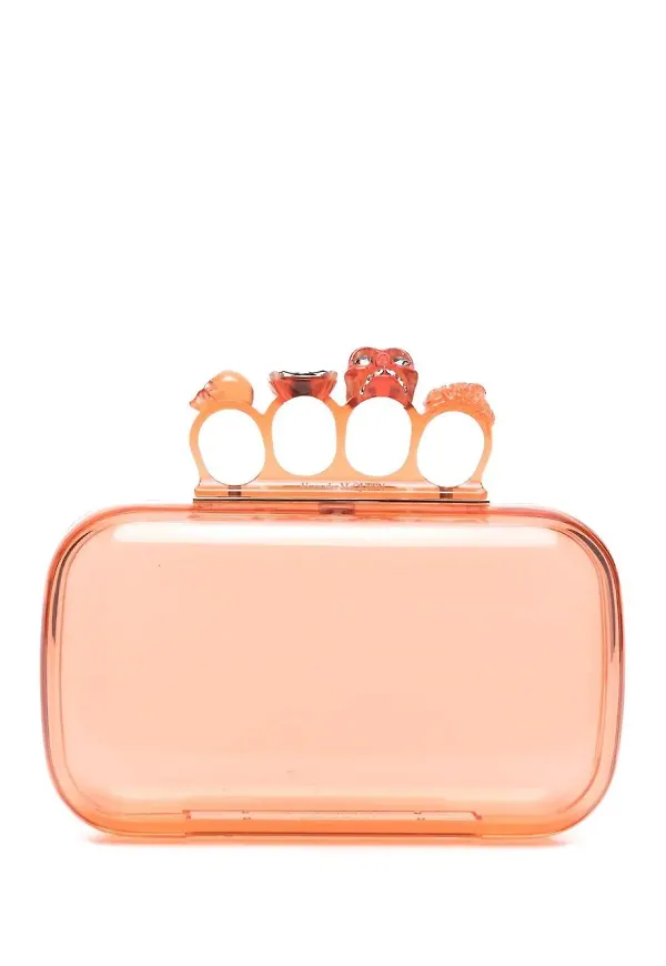 Alexander McQueen Four Ring kuvertväska - Orange