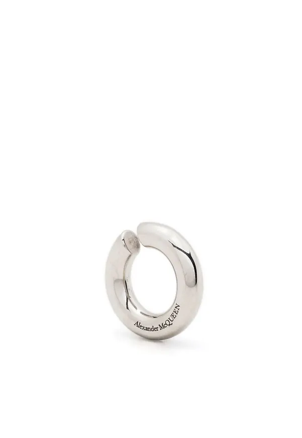 Alexander McQueen grova hoops - Silverfärgad