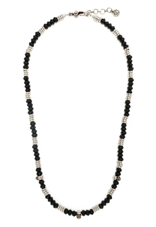Alexander McQueen halsband med dödskalle - Svart