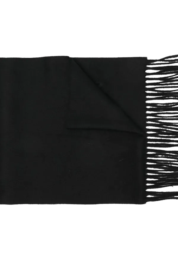 Alexander McQueen halsduk med fransar - Svart