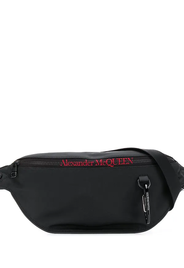 Alexander McQueen Harness midjeväska - Svart
