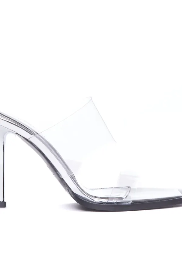 Alexander McQueen Heeled Mules Grå, Dam