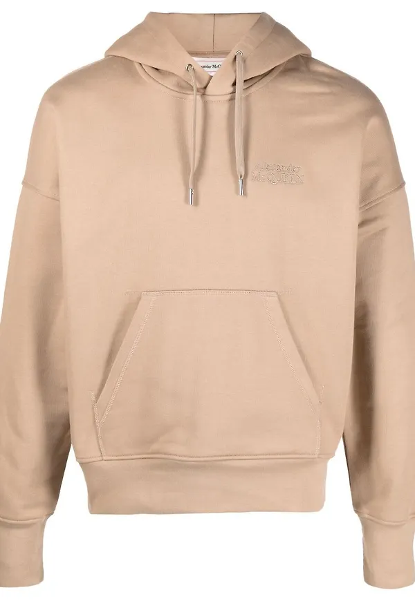 Alexander McQueen huvtröja med dragsko - Neutral
