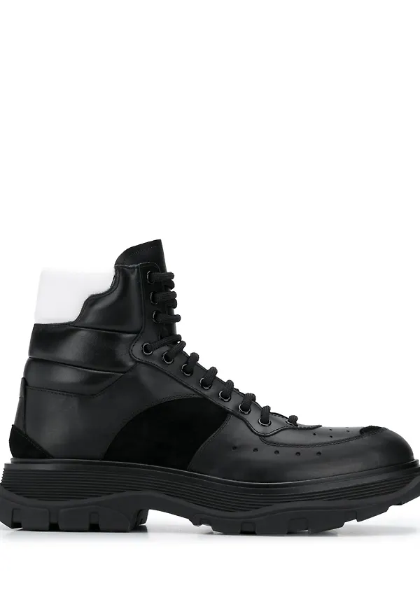 Alexander McQueen höga sneakers - Svart