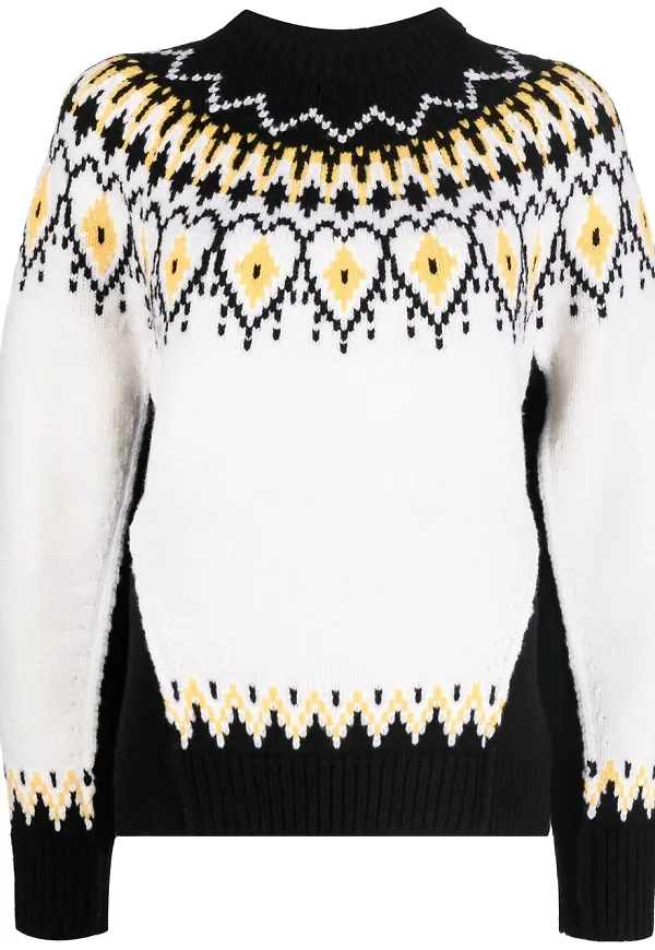 Alexander McQueen intarsiastickad tröja - Neutral
