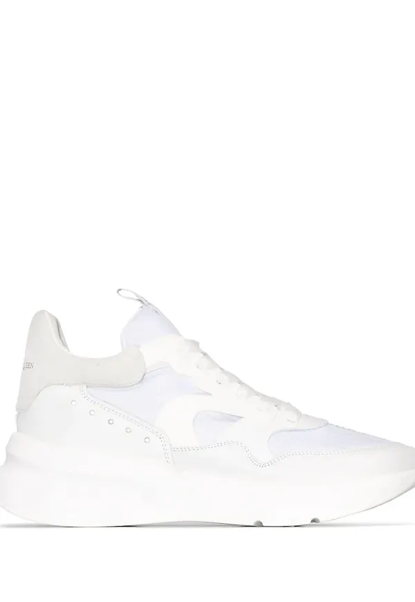 Alexander McQueen Ivo lädersneakers - Vit