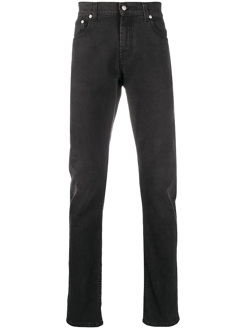 Alexander McQueen jeans med smal passform - Grå