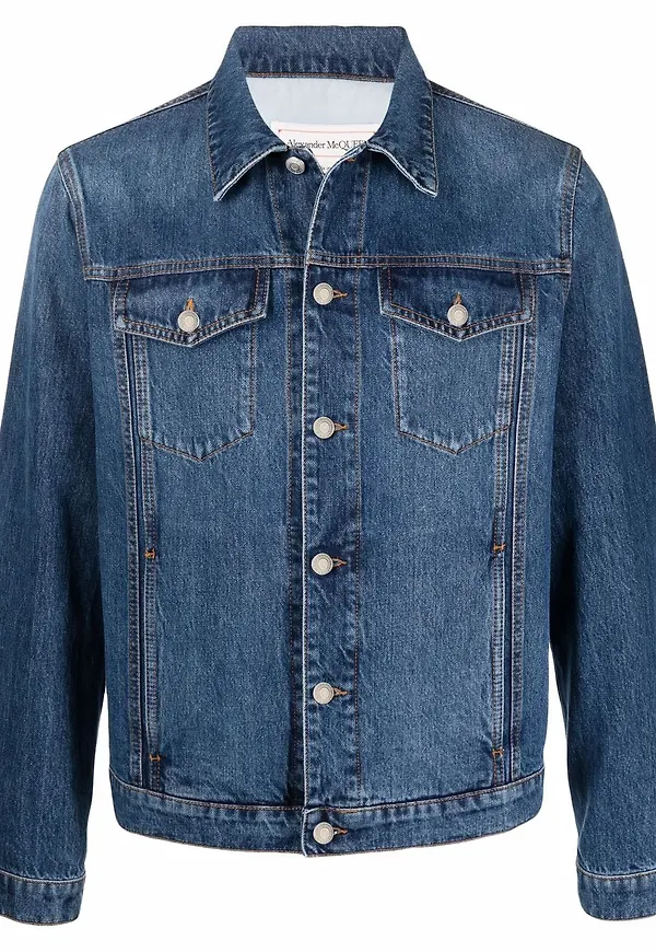 Alexander McQueen jeansjacka - Blå