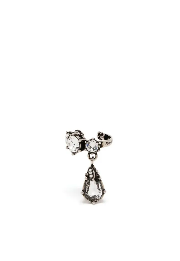 Alexander McQueen juvelprydd ear cuff - Silverfärgad