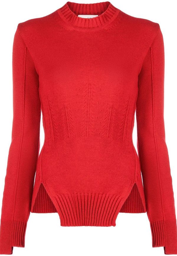 Alexander McQueen kashmirtröja - Röd