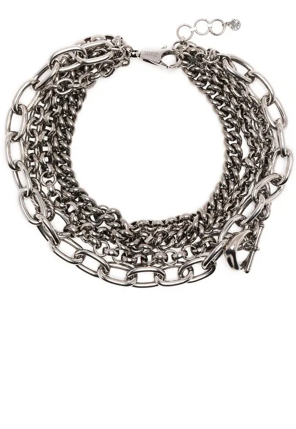 Alexander McQueen kedjehalsband - Silverfärgad