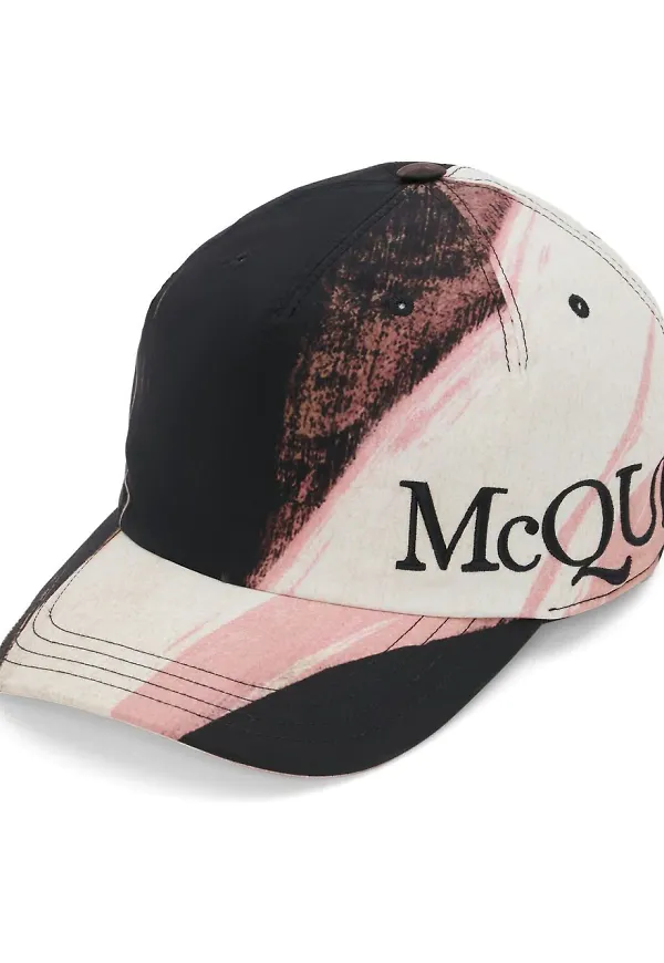 Alexander McQueen keps med brodyr - Svart